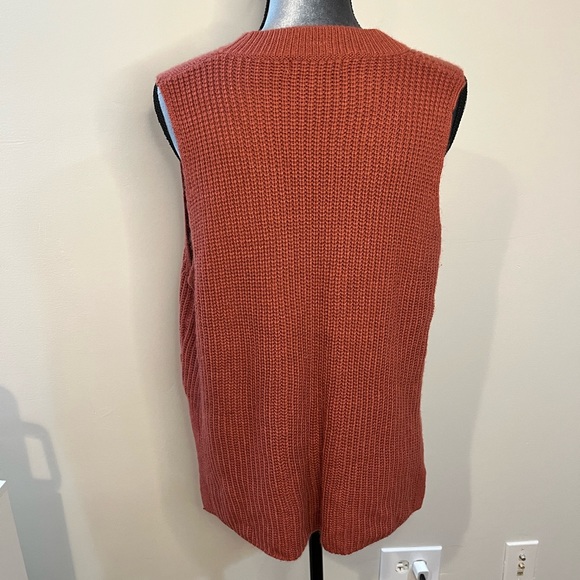 NWOT! ANTHROPOLOGIE She + Sky Sleeveless Keyhole Front Knitted Sweater, Size S - Picture 3 of 9